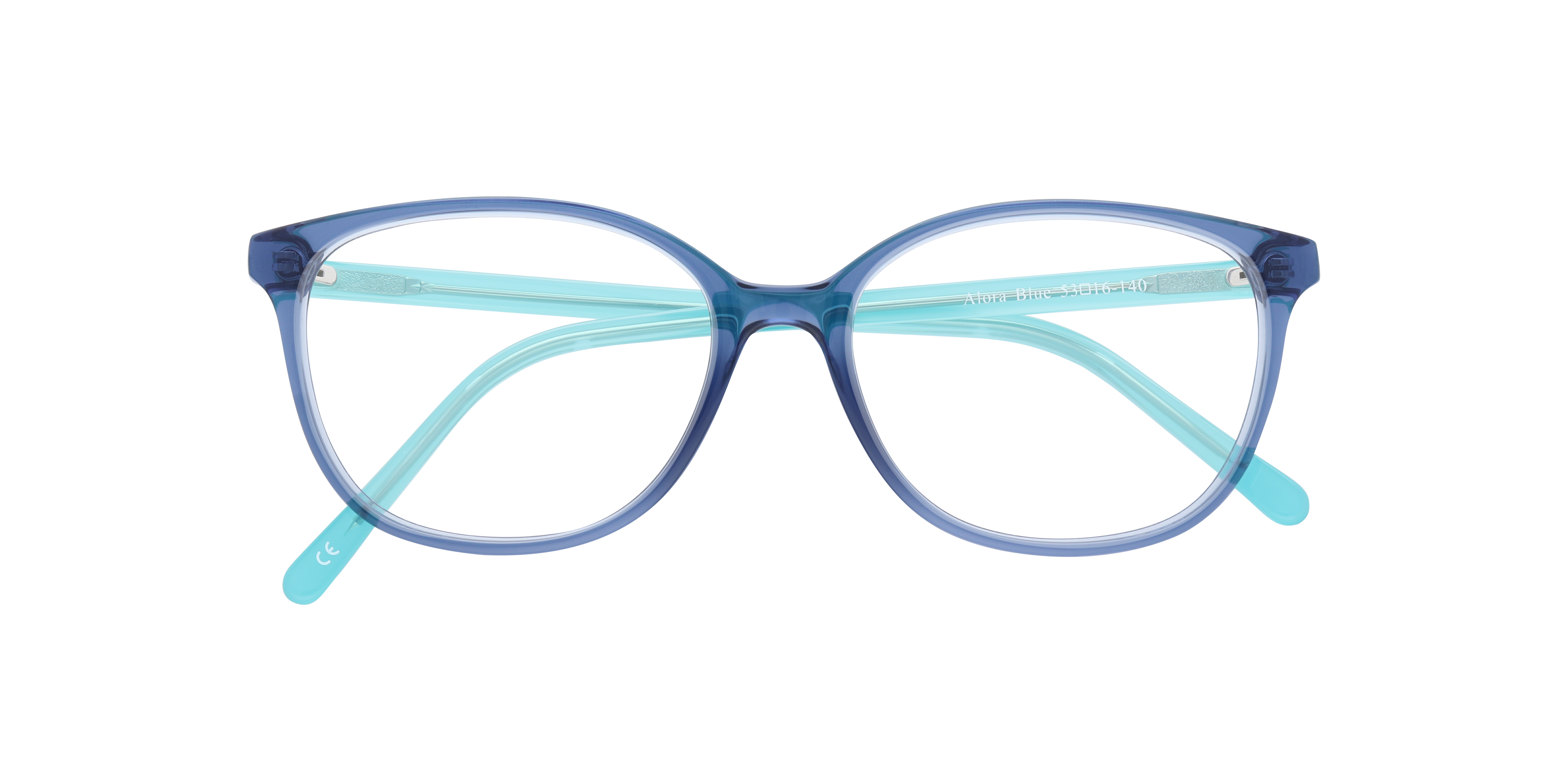 Alora Blue AcetateEyeglass Frames for Glasses Direct, Closed View