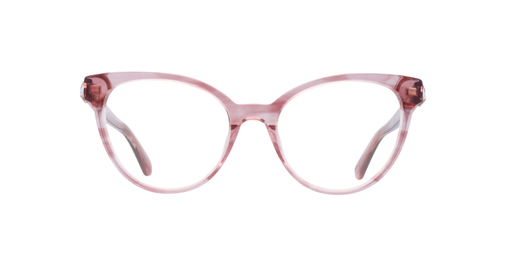 Xandra Pink AcetateEyeglass Frames for Glasses Direct, Front View