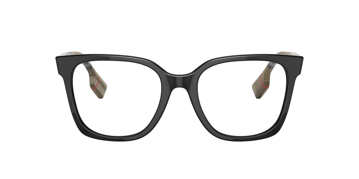 Photos - Glasses & Contact Lenses Burberry Black square Acetate eyeglasses Online - Full Rim - BE2347 