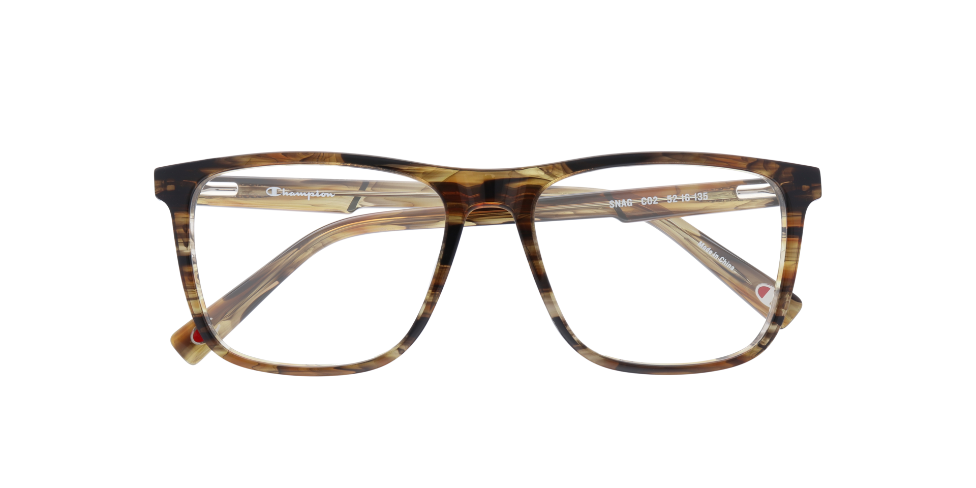 Snag Brown MetalSunglass Frames for Glasses Direct, Closed View