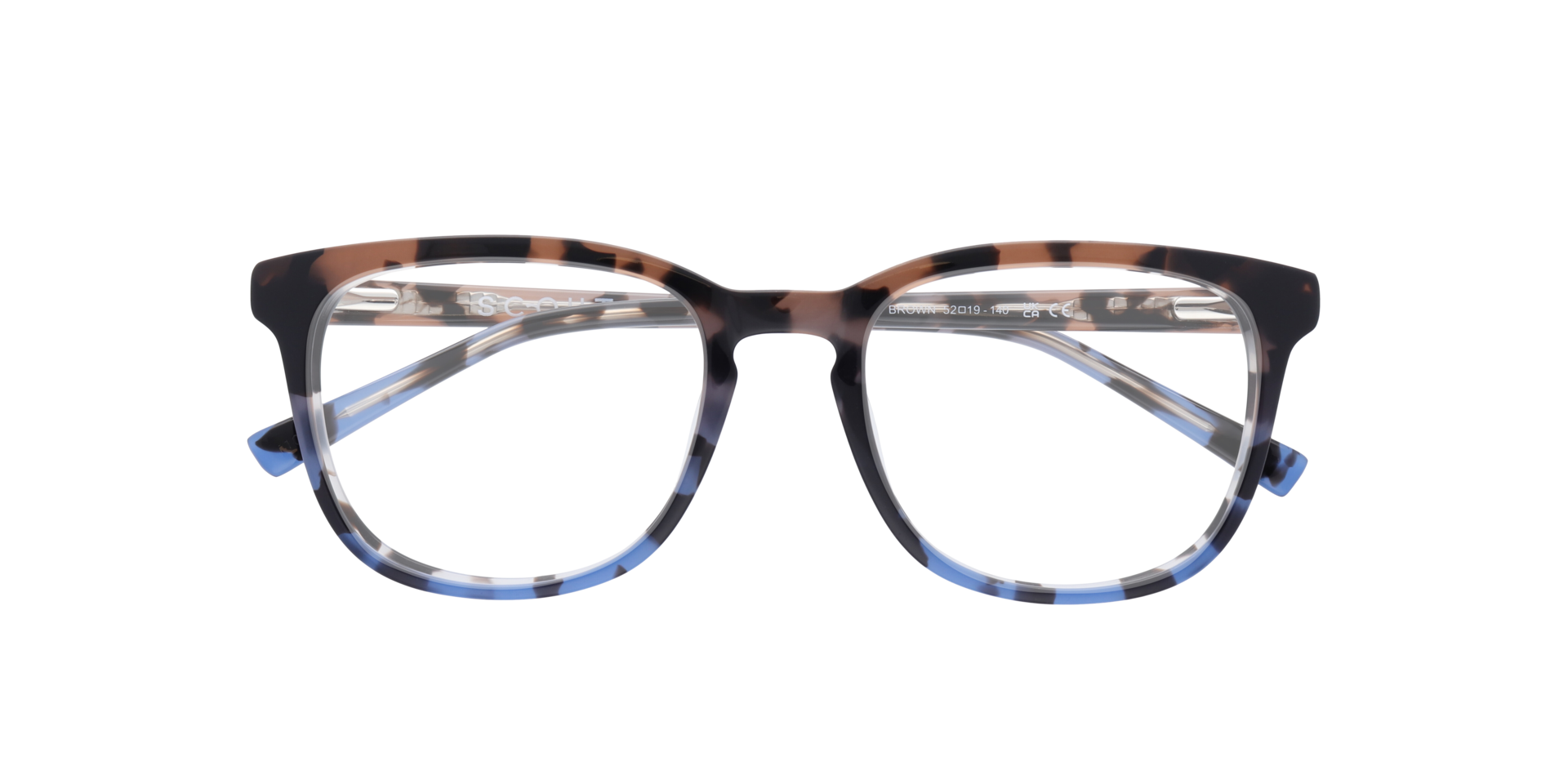 Daniella Brown AcetateEyeglass Frames for Glasses Direct, Closed View