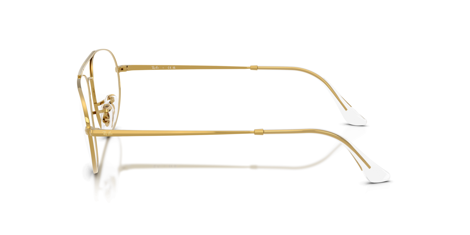 Explorer IV Optics Legend Gold MetalEyeglass Frames for Glasses Direct, Side View