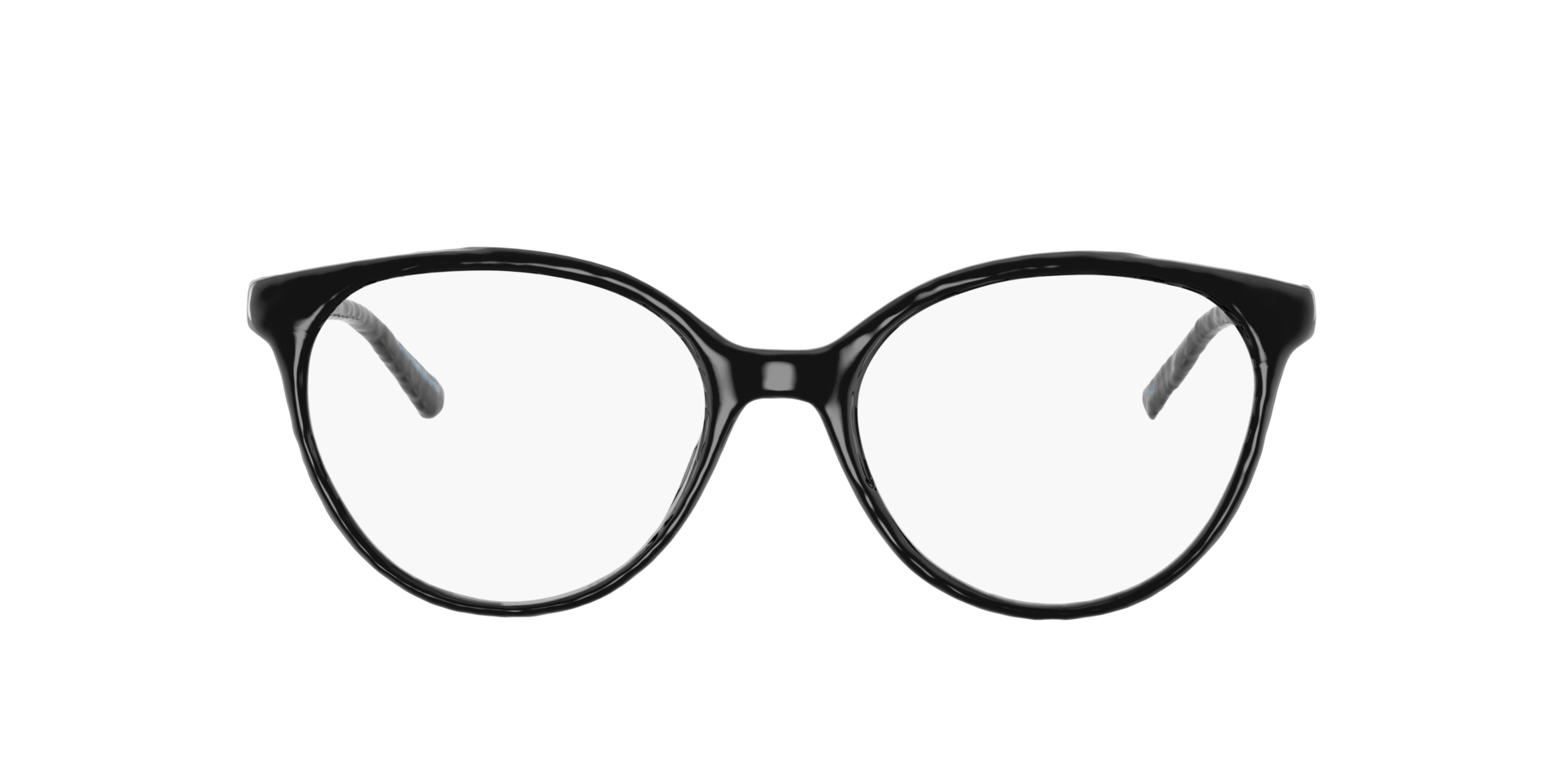 Monroe Black PlasticEyeglass Frames for Glasses Direct, Front View