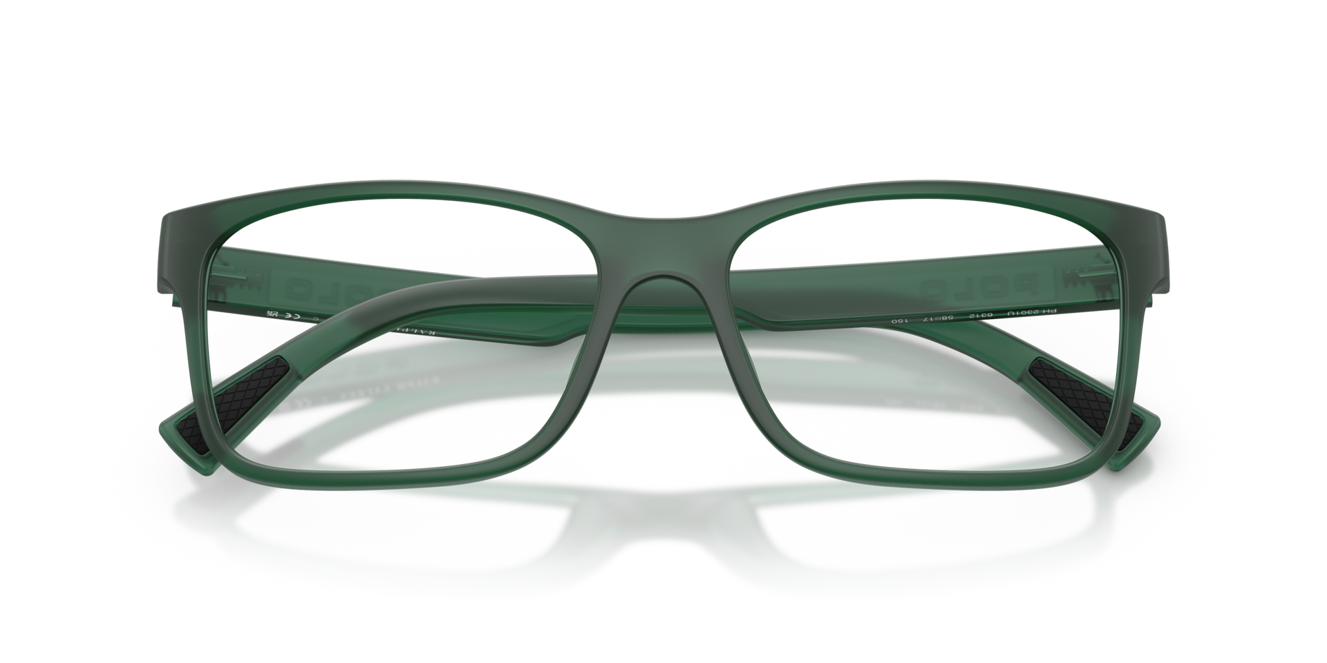 PH2301U Matte Transparent Green PlasticEyeglass Frames for Glasses Direct, Closed View