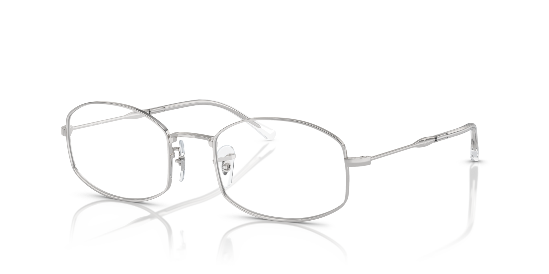 RB6510 Optics Silver MetalEyeglass Frames for Glasses Direct, Angle View
