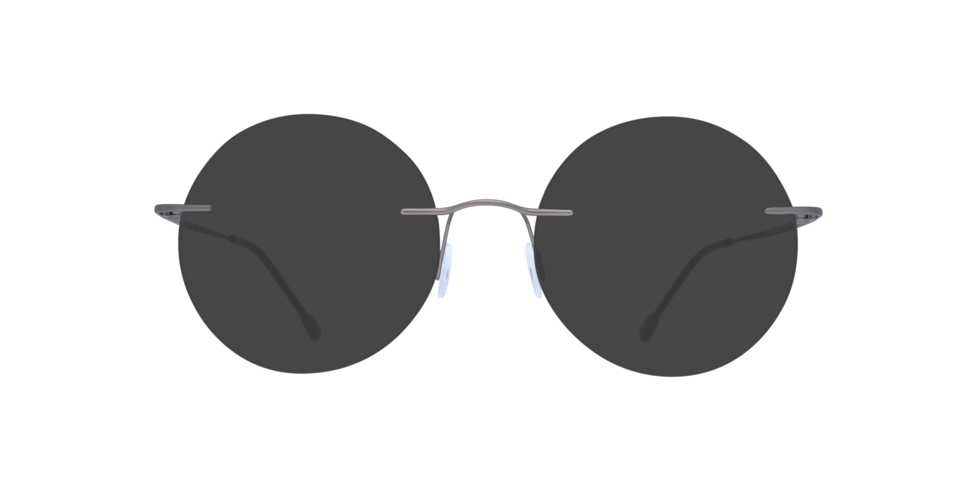 Ira Matte Grey MetalEyeglass Frames for Glasses Direct, with Tinted Lenses