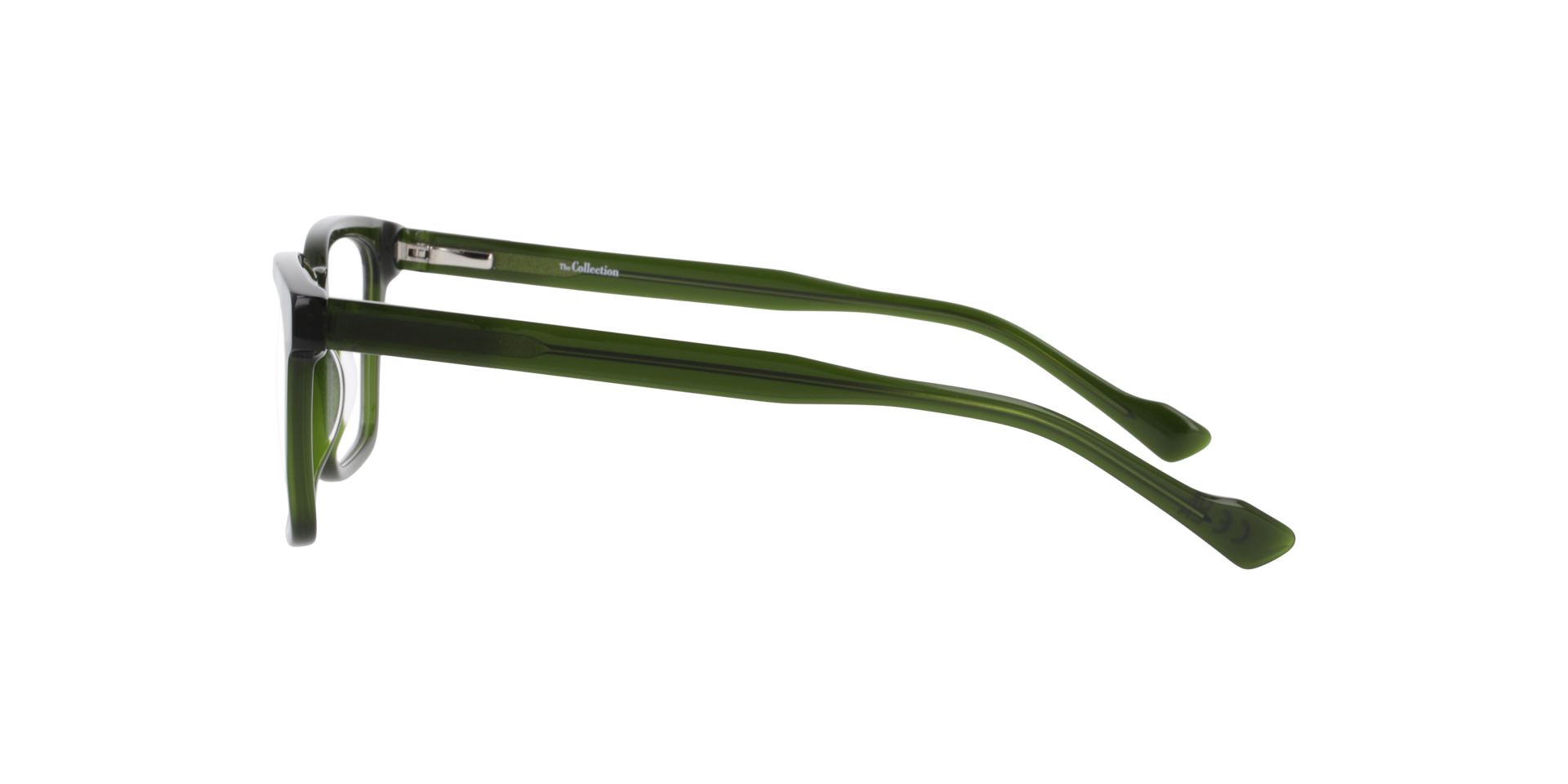 Marshall Crystal Khaki AcetateEyeglass Frames for Glasses Direct, Side View