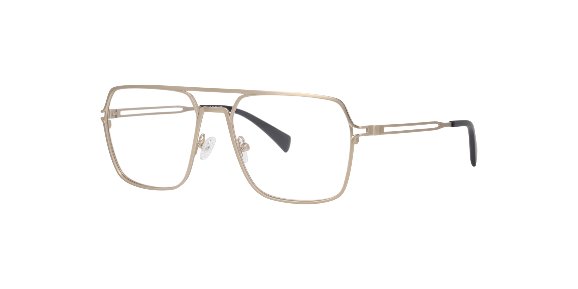 Mckinlay Gold MetalEyeglass Frames for Glasses Direct, Angle View
