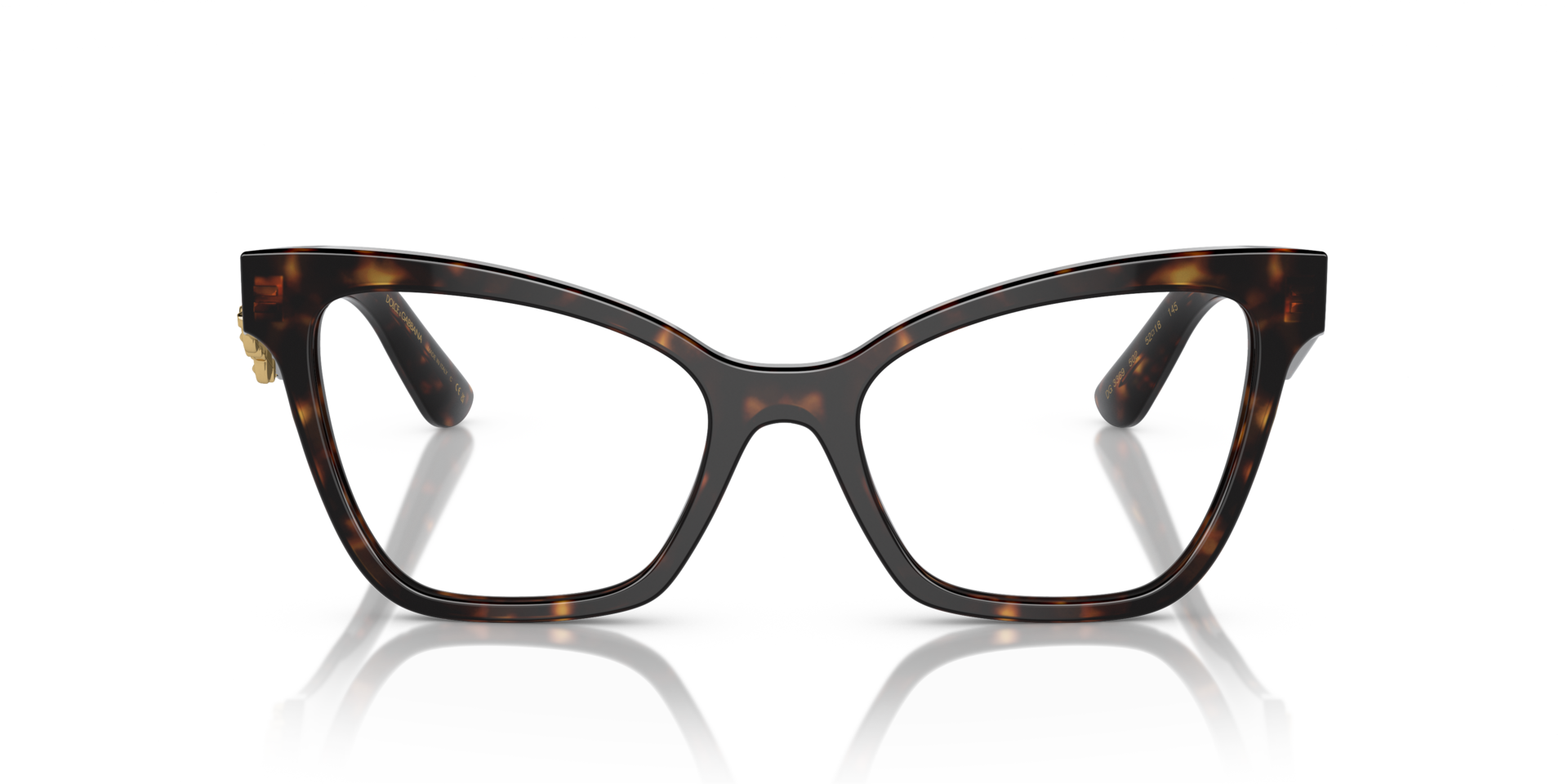 DG3369 Havana AcetateEyeglass Frames for Glasses Direct, Front View