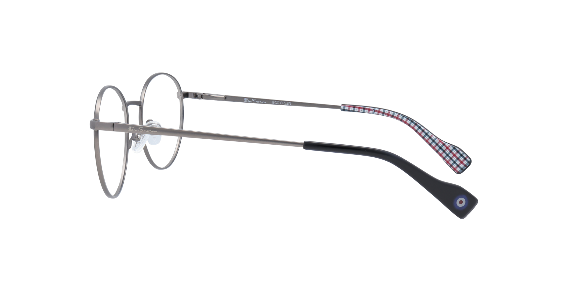 Euston Grey AcetateEyeglass Frames for Glasses Direct, Side View