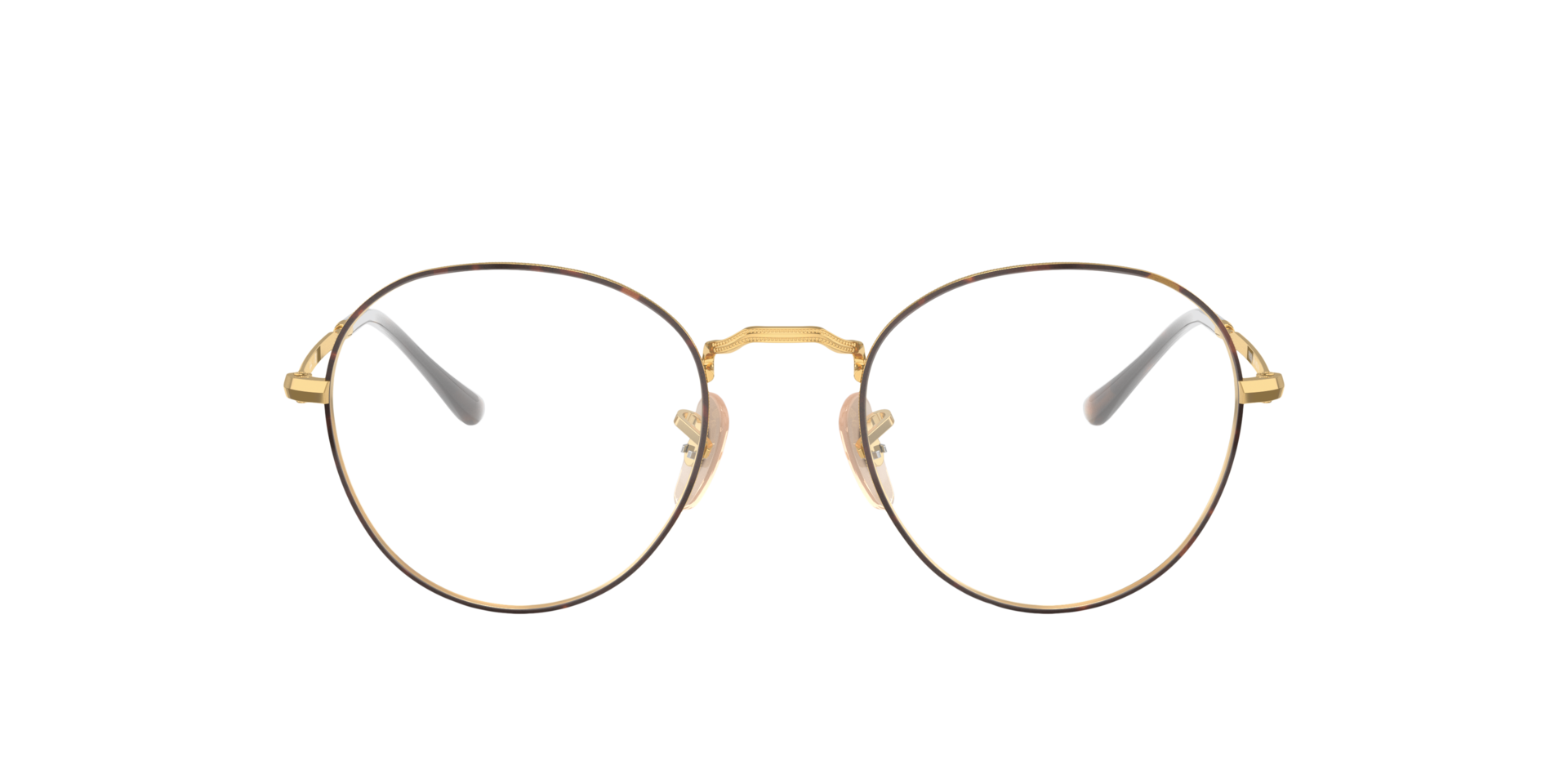 RB3582V Havana On Gold MetalEyeglass Frames for Glasses Direct, Front View