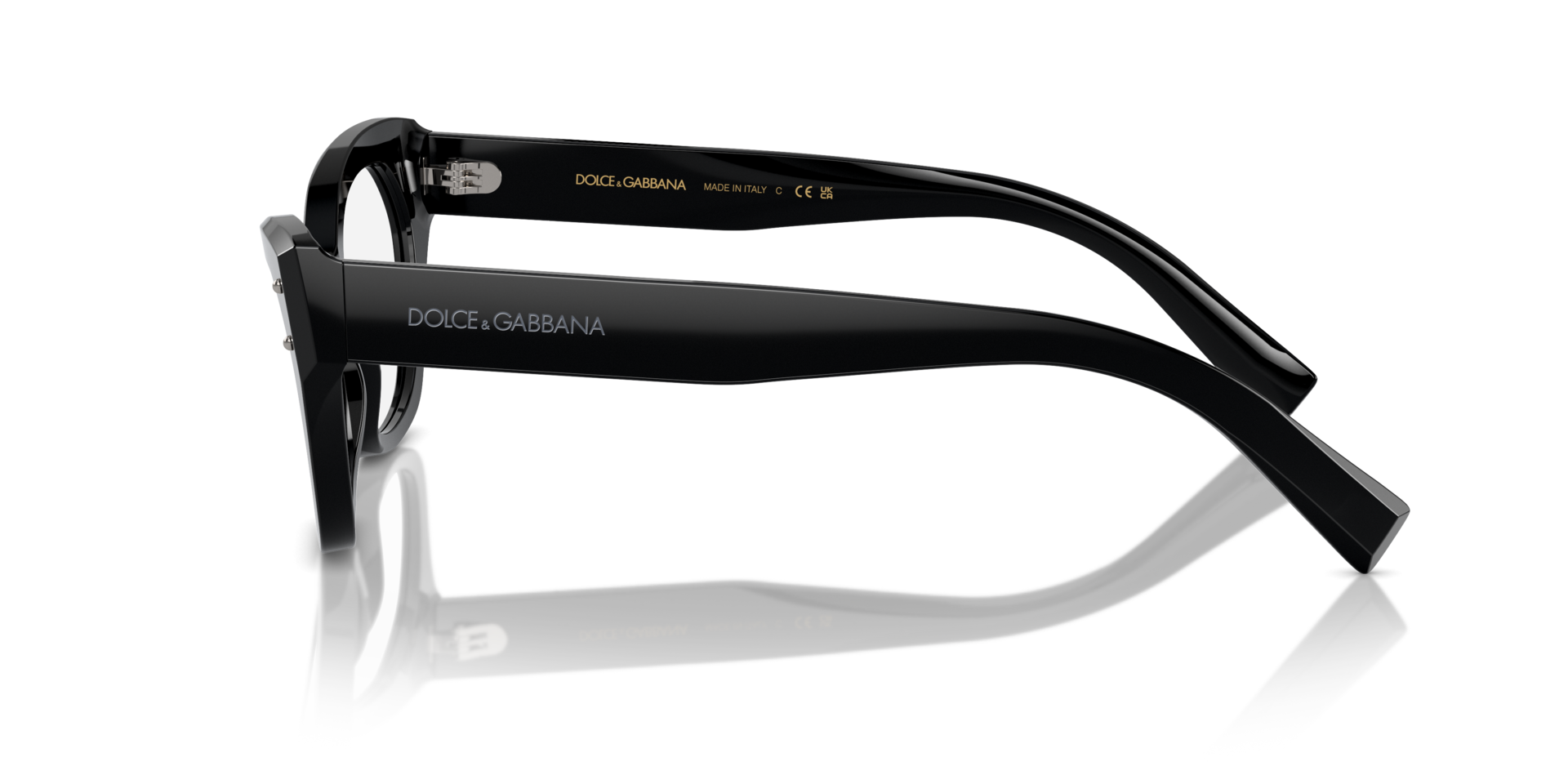 DG3385 Black AcetateEyeglass Frames for Glasses Direct, Side View