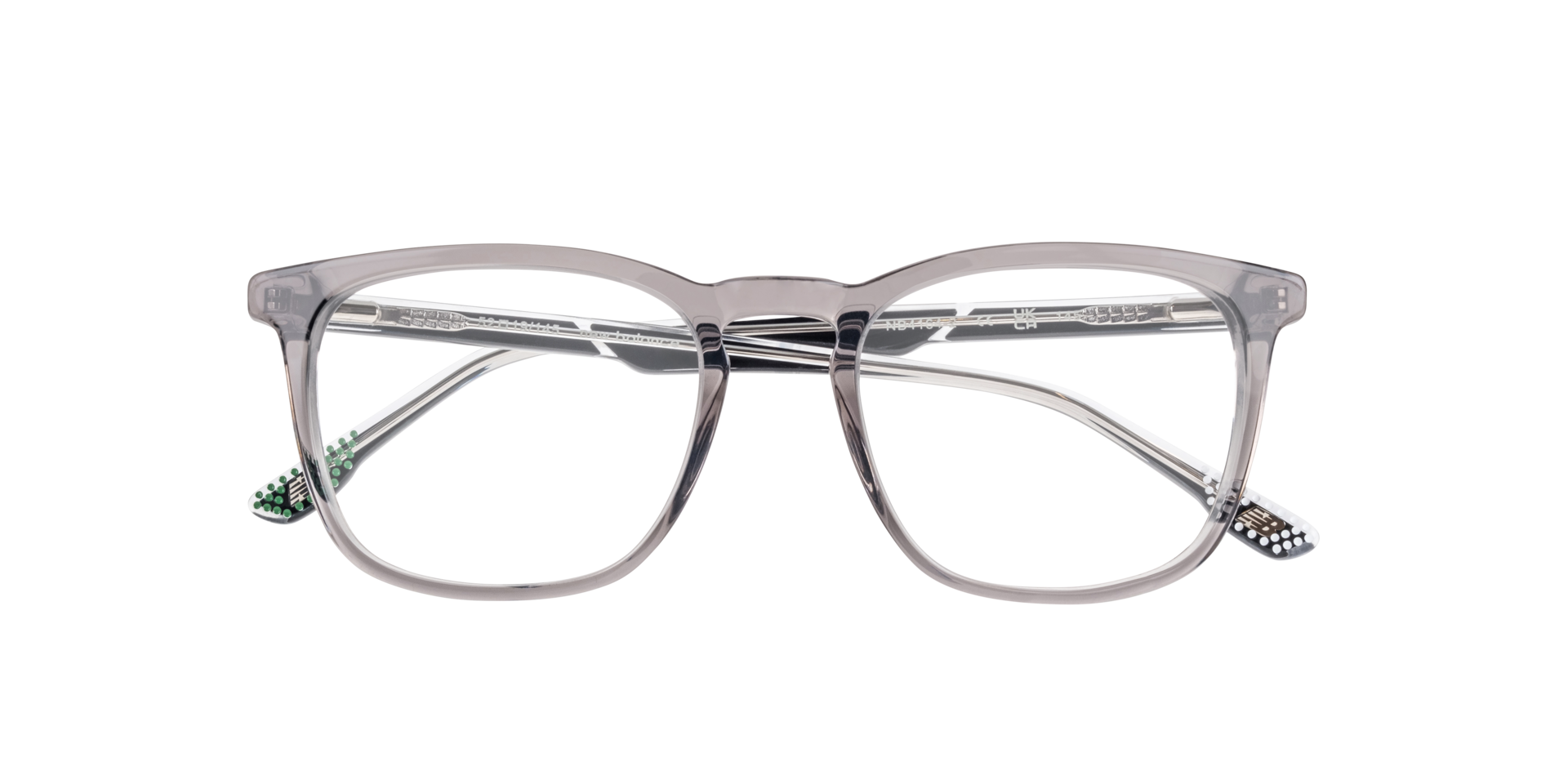 NB4164 Grey AcetateEyeglass Frames for Glasses Direct, Closed View