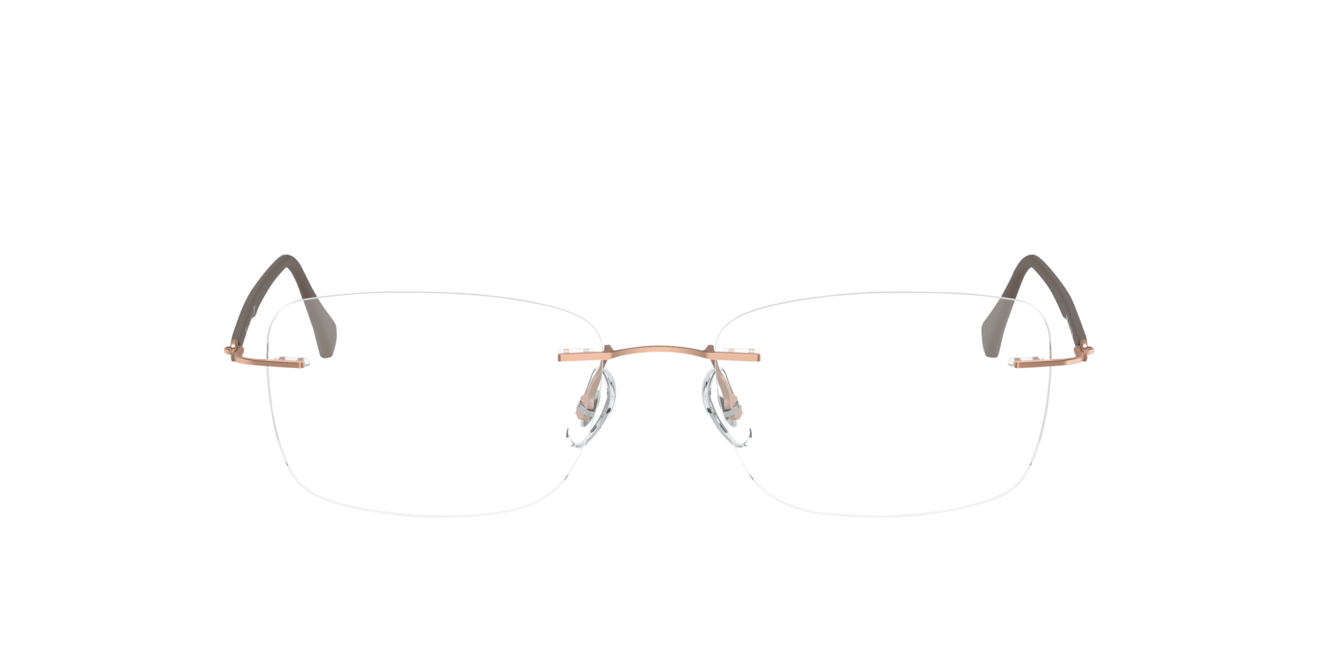 RB8725 Light Brown TitaniumEyeglass Frames for Glasses Direct, Front View