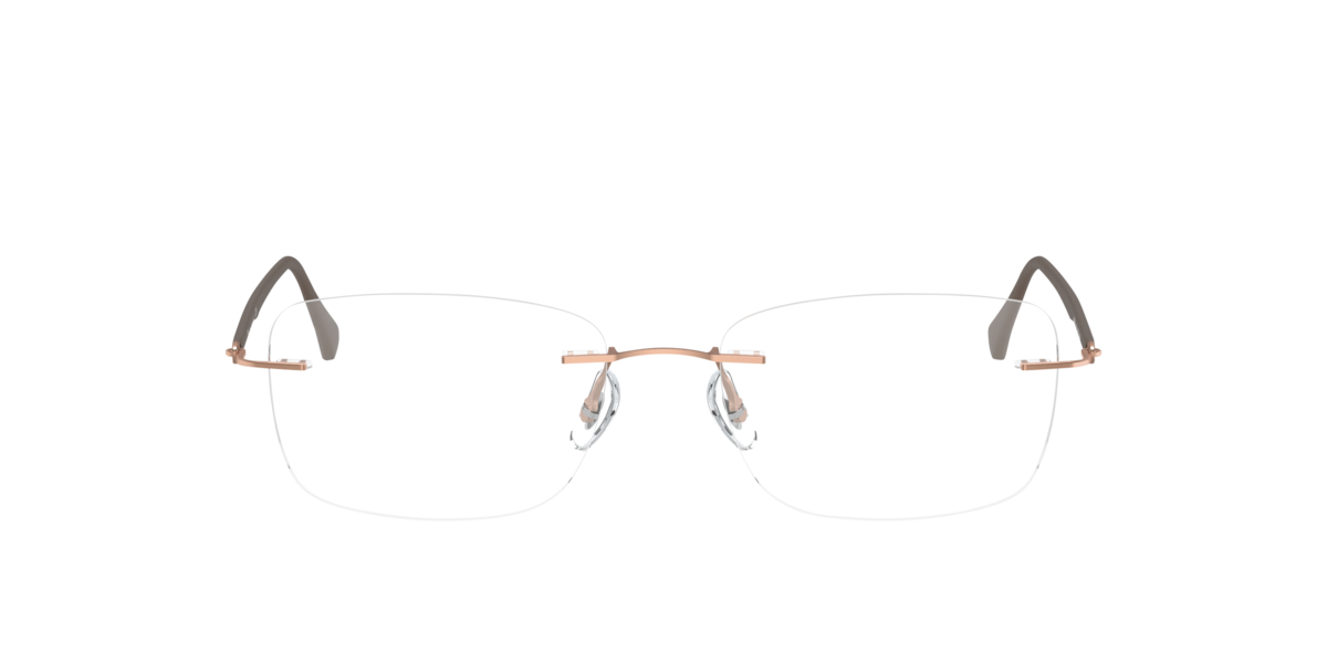 Ray-Ban Eyeglasses Optics - Brown Frame Clear Lenses Polarized 54-17, RB8725 - Image 4
