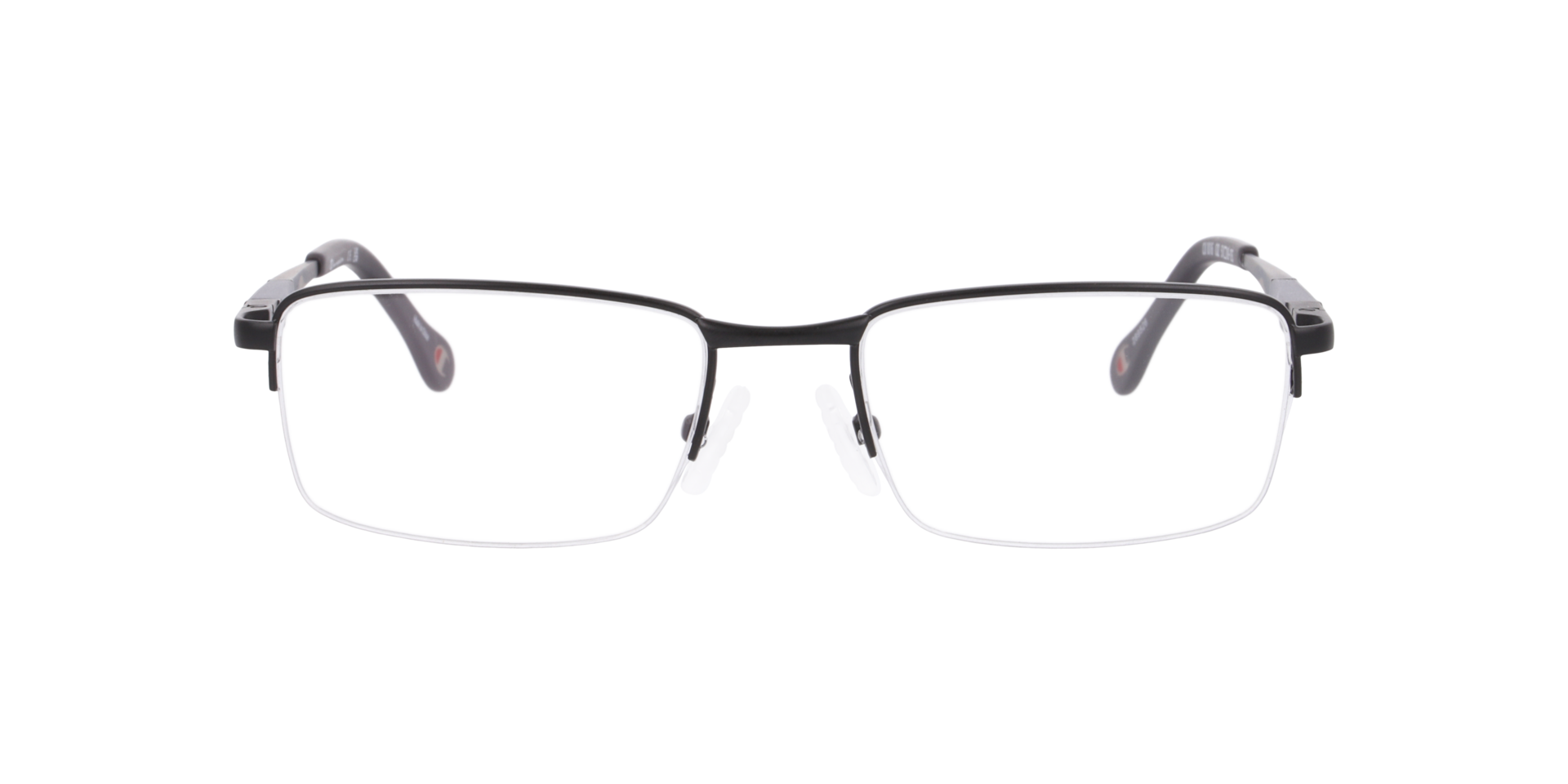 Cu1016 Black MetalEyeglass Frames for Glasses Direct, Front View