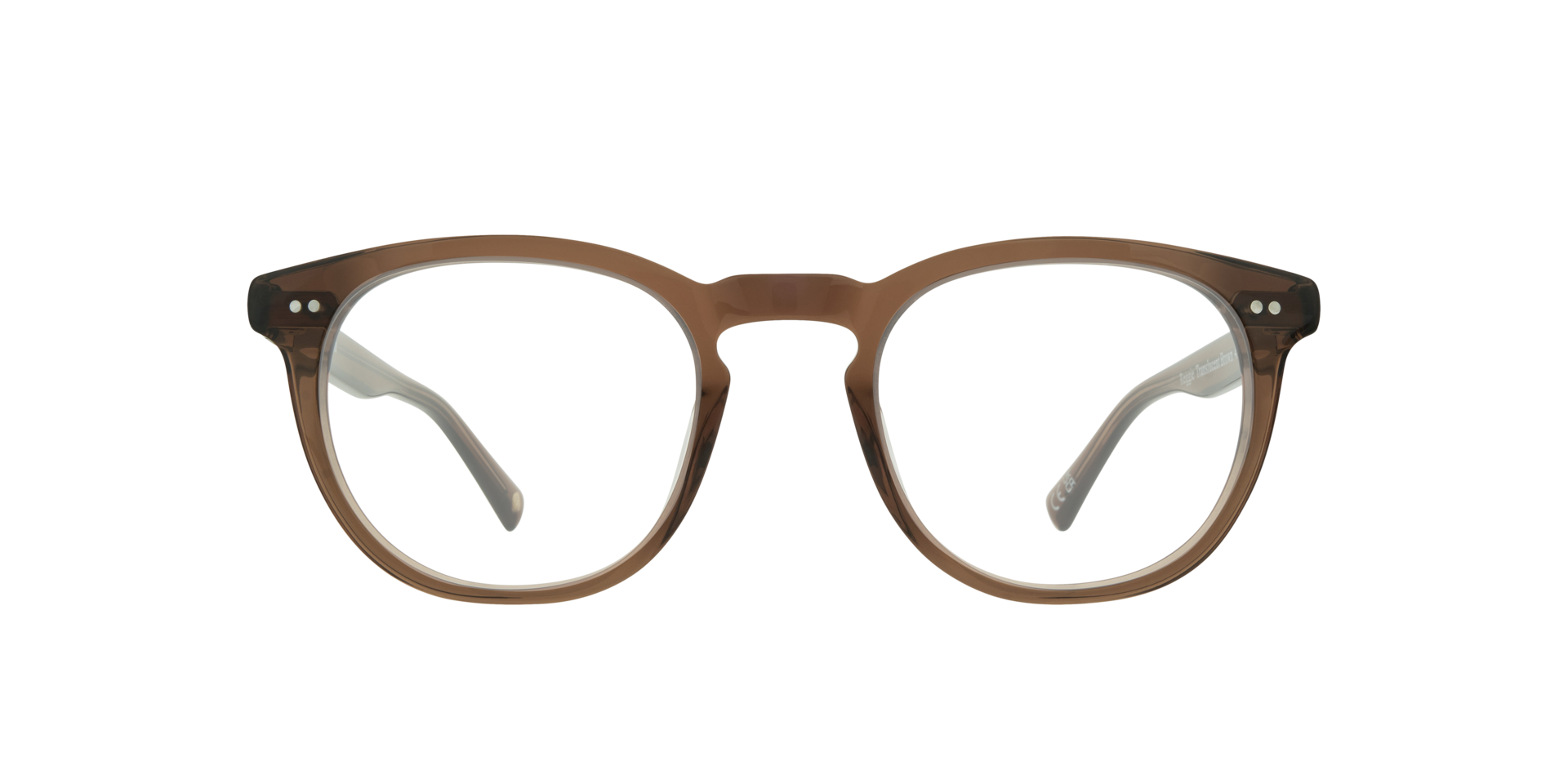 Reggie Translucent Brown AcetateSunglass Frames for Glasses Direct, Front View