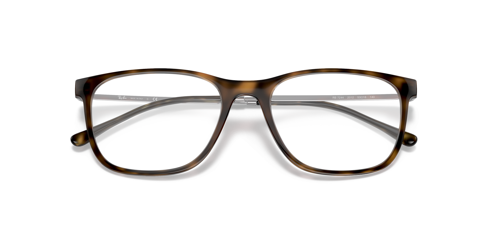 RB7244 Havana PlasticEyeglass Frames for Glasses Direct, Closed View