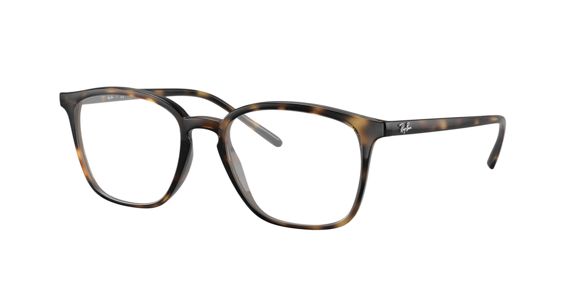RB7185 Havana PlasticEyeglass Frames for Glasses Direct, Angle View