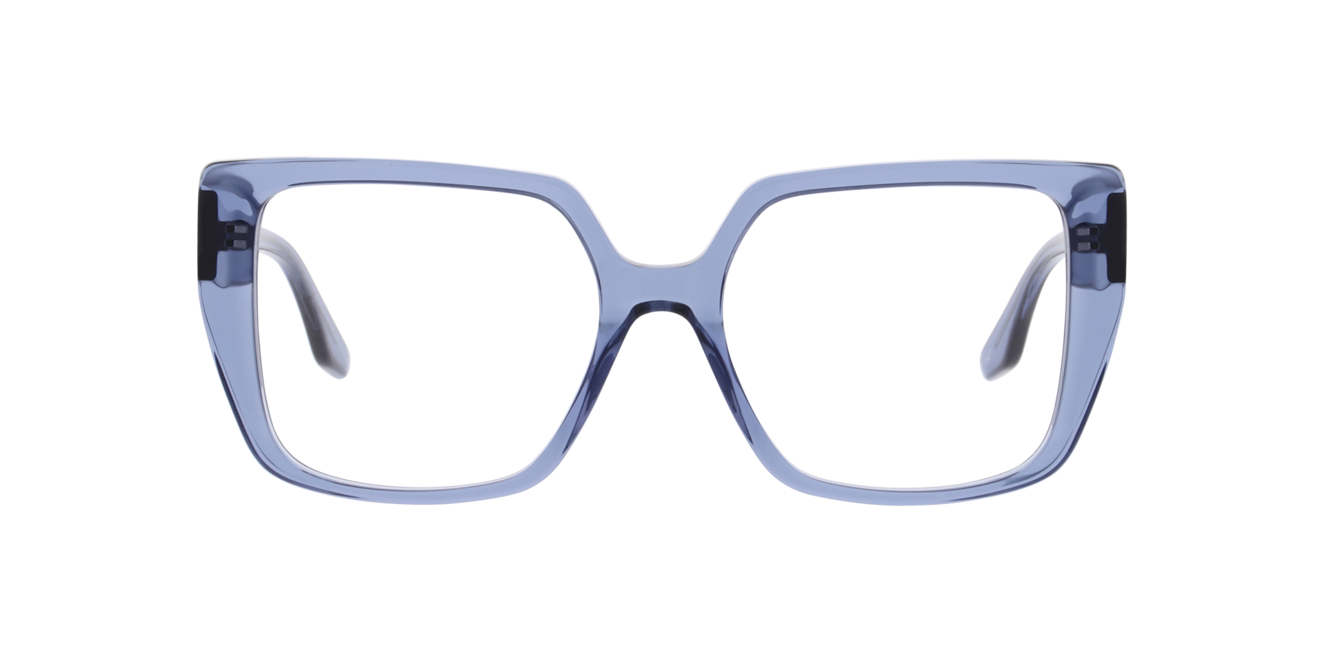 Michèle Crystal Blue AcetateEyeglass Frames for Glasses Direct, Front View