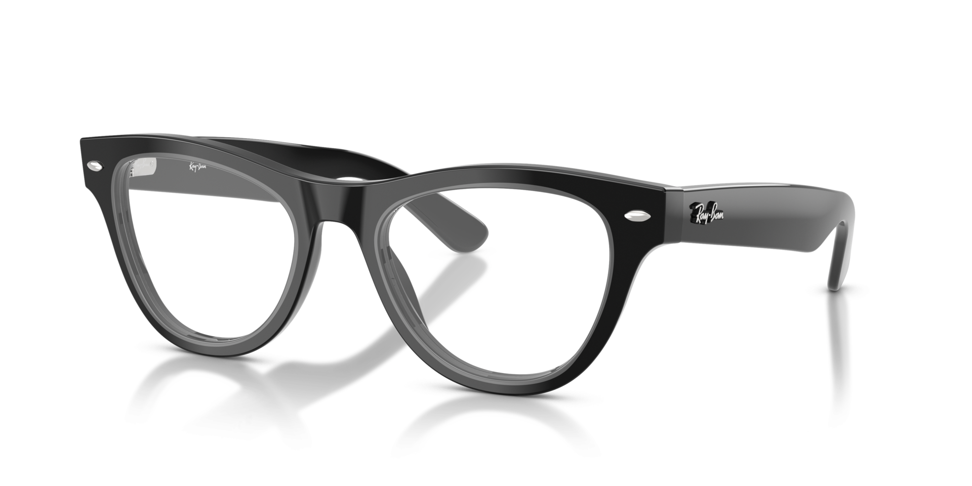 RB5510 Black AcetateEyeglass Frames for Glasses Direct, Angle View