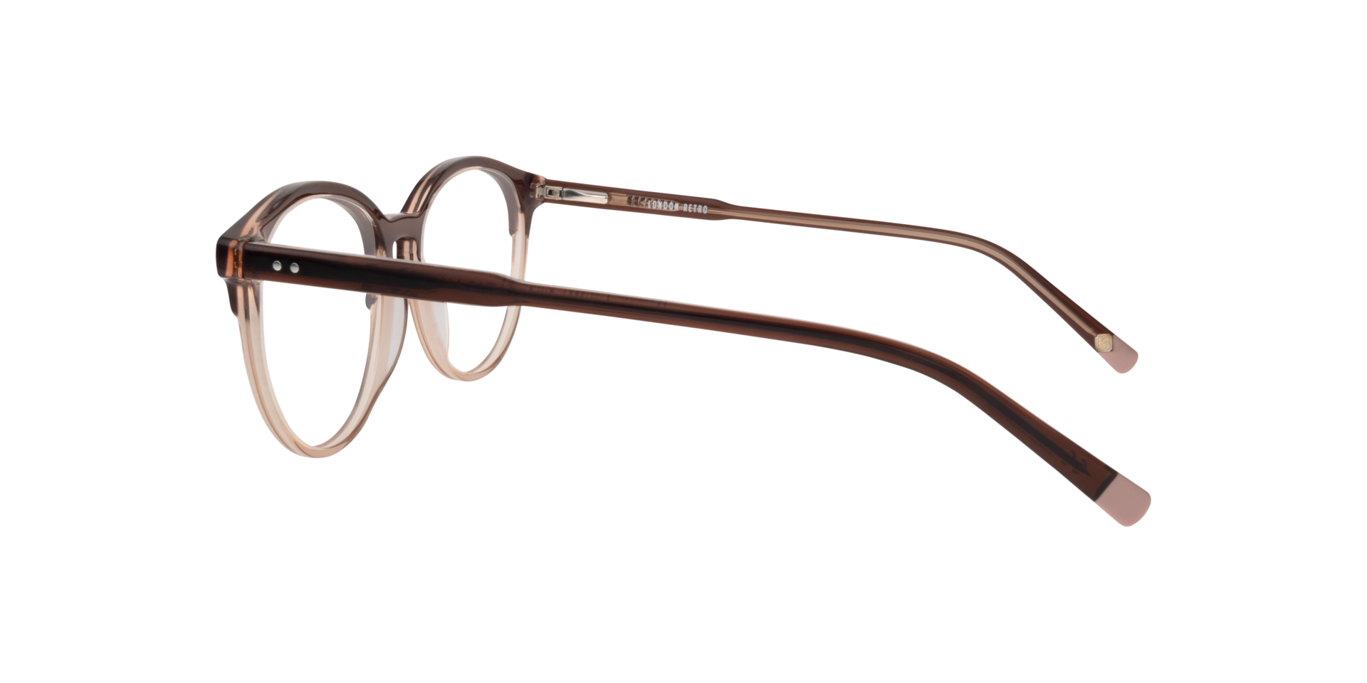 Harrow Crystal Nude AcetateEyeglass Frames for Glasses Direct, Side View