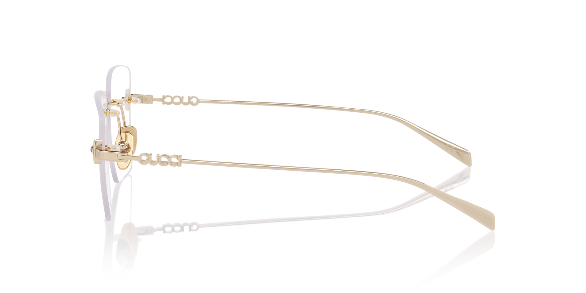 GG1938O Gold MetalEyeglass Frames for Glasses Direct, Side View