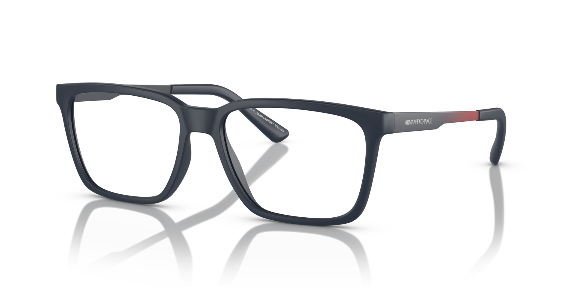 AX3103 Matte Blue PlasticEyeglass Frames for Glasses Direct, Angle View