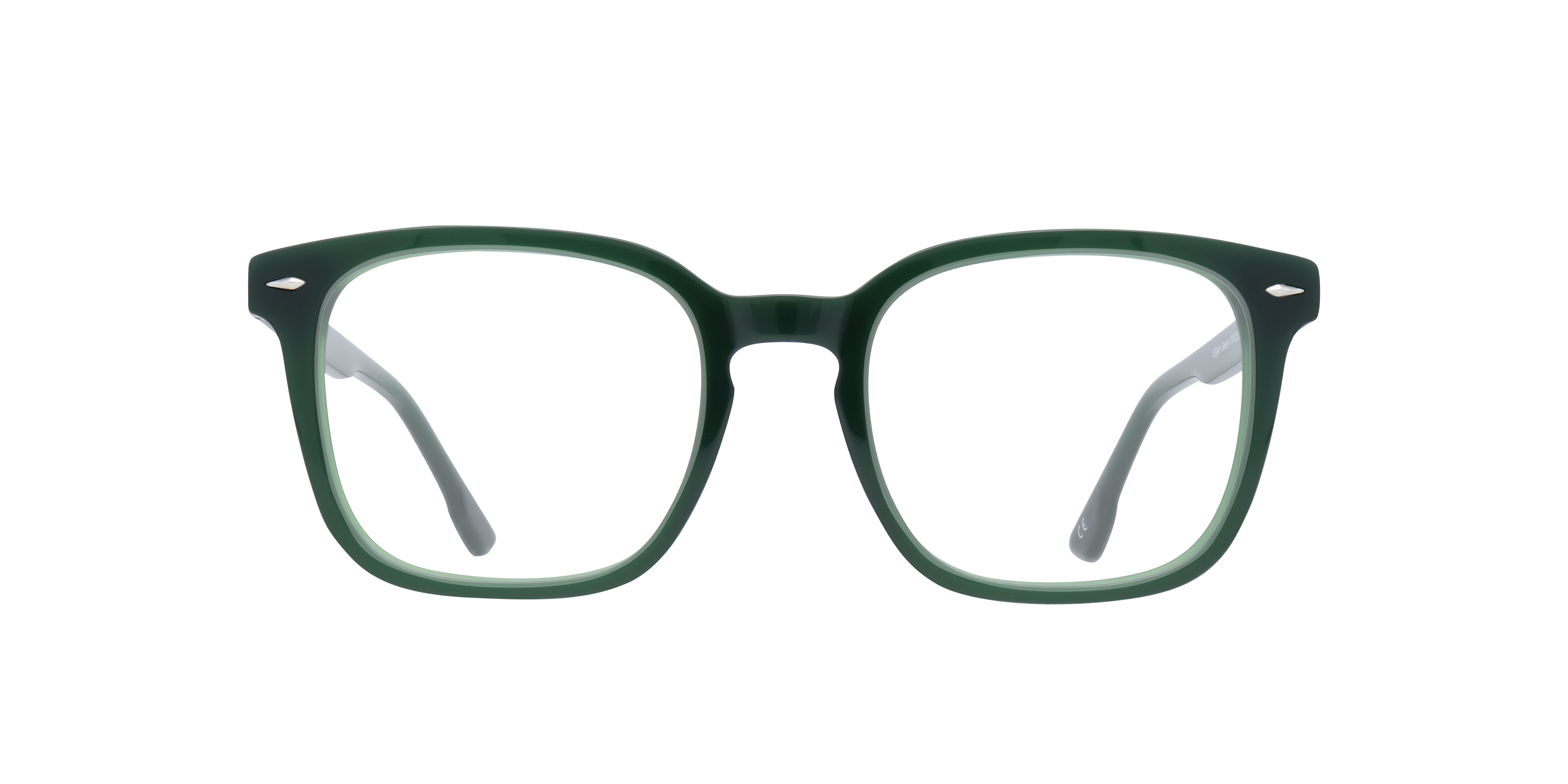 Elijah Green AcetateEyeglass Frames for Glasses Direct, Front View