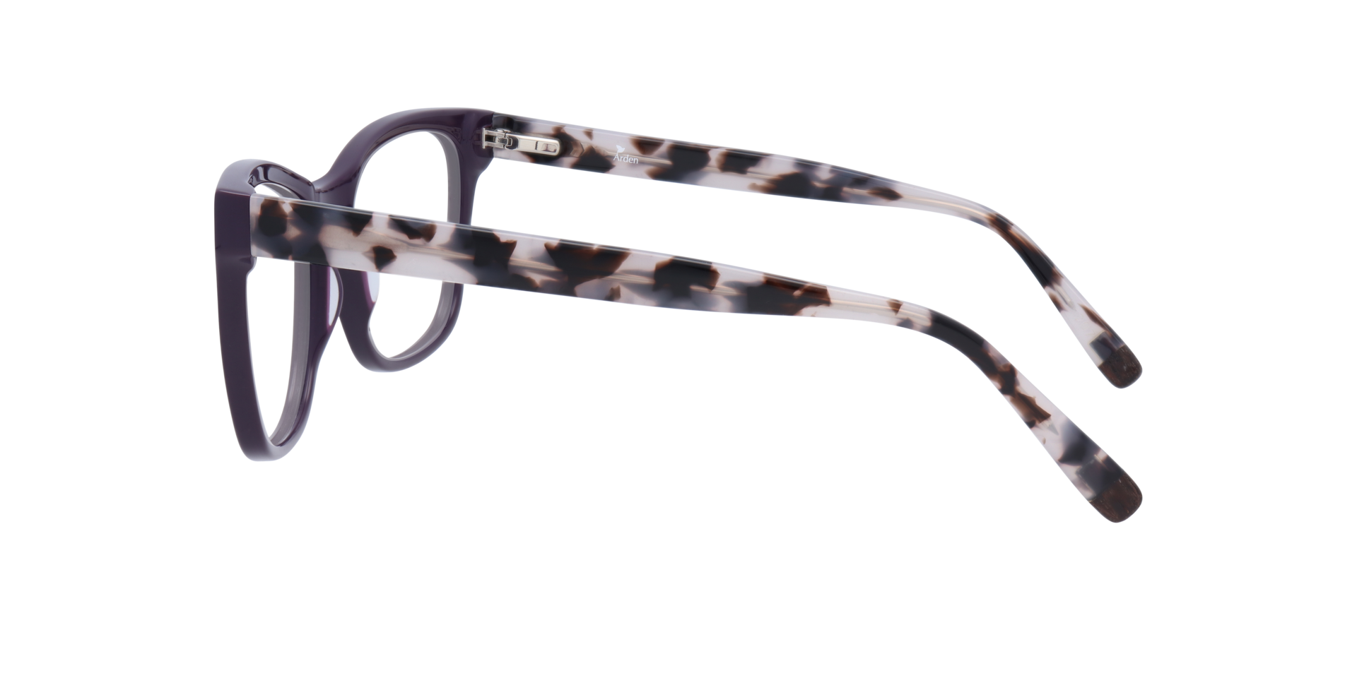 Cedar Purple Mottle AcetateEyeglass Frames for Glasses Direct, Side View