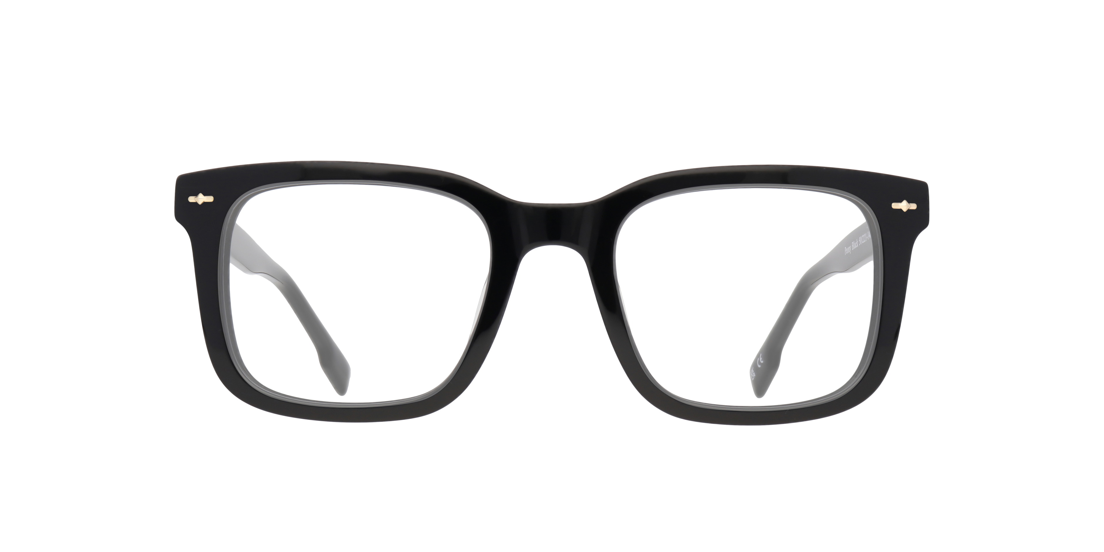 Peony Black AcetateEyeglass Frames for Glasses Direct, Front View