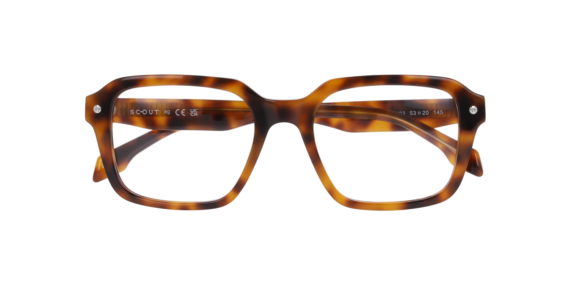 Neo Havana Honey AcetateEyeglass Frames for Glasses Direct, Closed View
