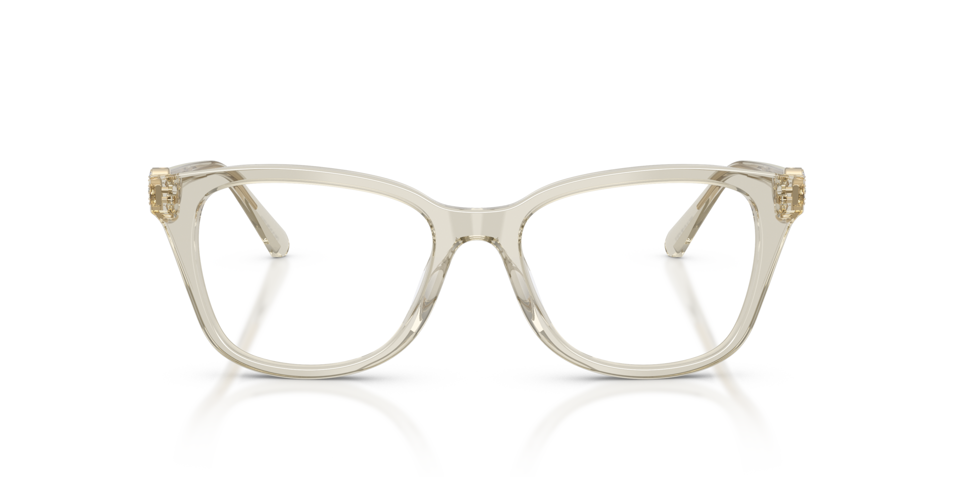 SK2073 Transparent Beige AcetateEyeglass Frames for Glasses Direct, Front View