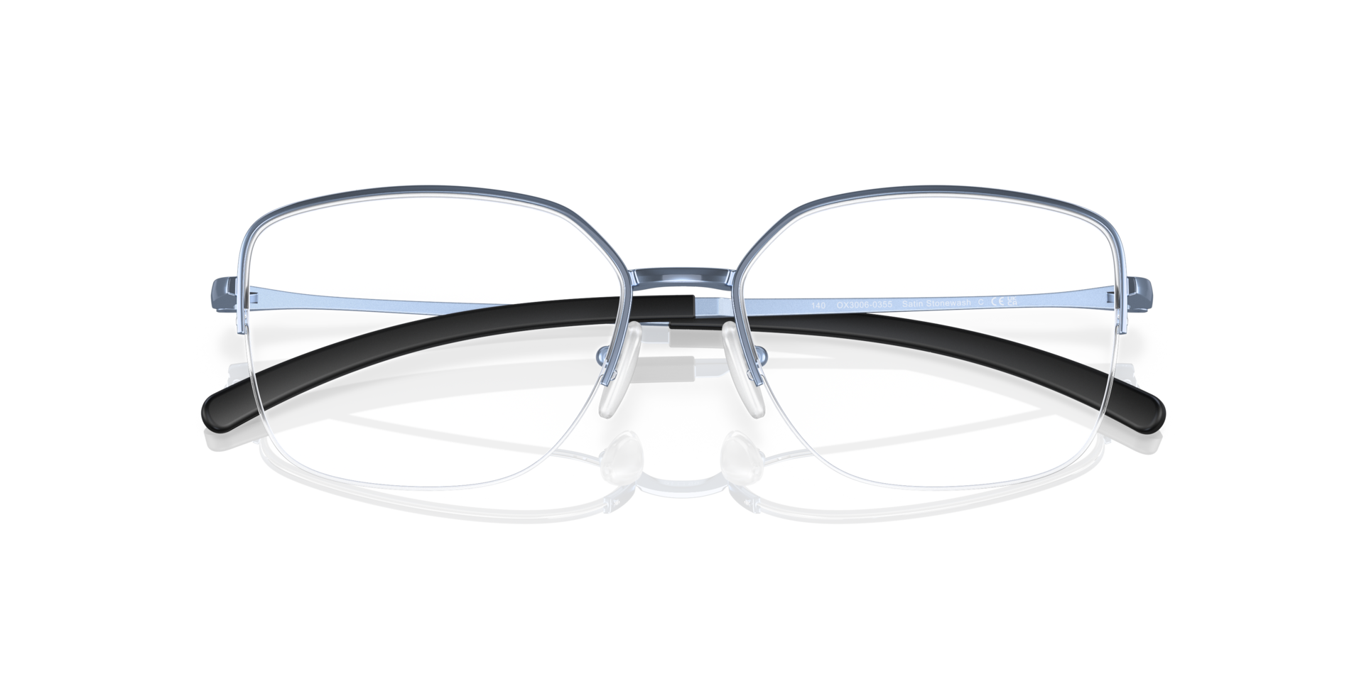 Moonglow Polished Stonewash MetalEyeglass Frames for Glasses Direct, Closed View