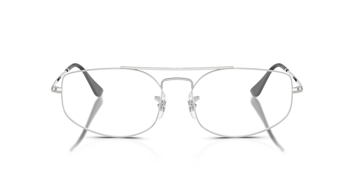 Ray-Ban Unisex Silver Irregular Metal Eyeglasses Online - Full Rim - Rb6545