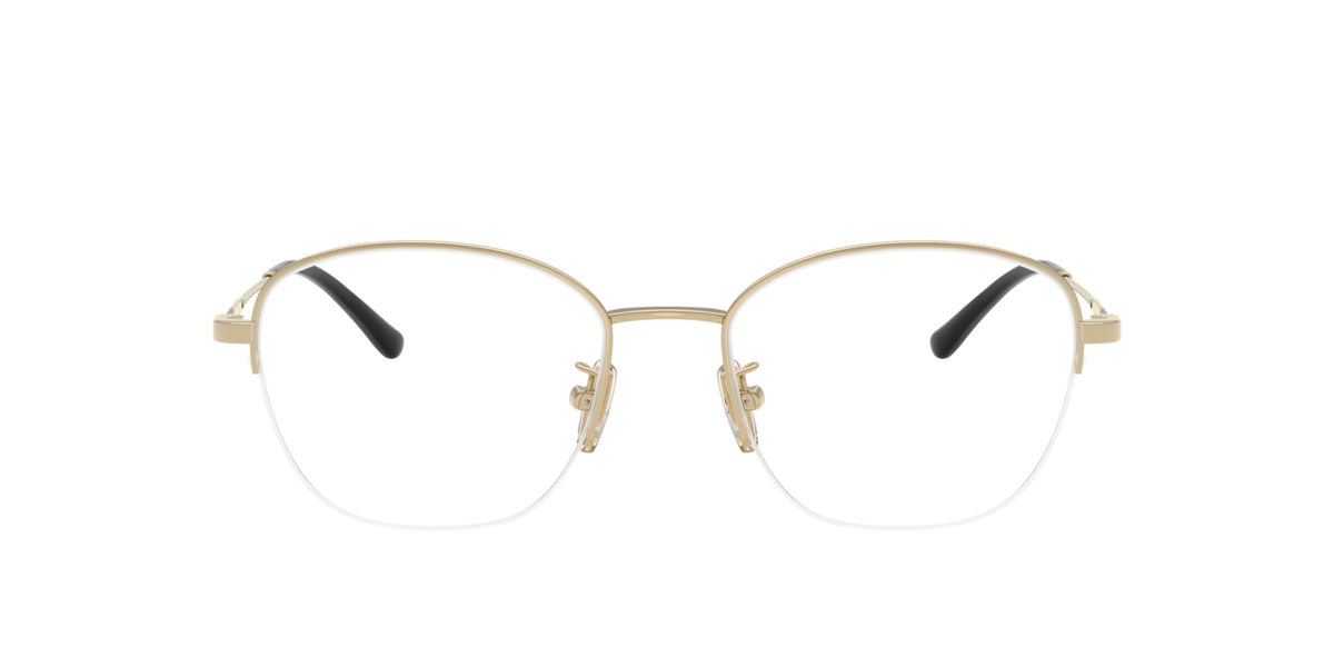 Vogue Eyewear Women's Pale Gold Irregular Metal Eyeglasses Online - Semi Rim - Vo4357d - Image 1