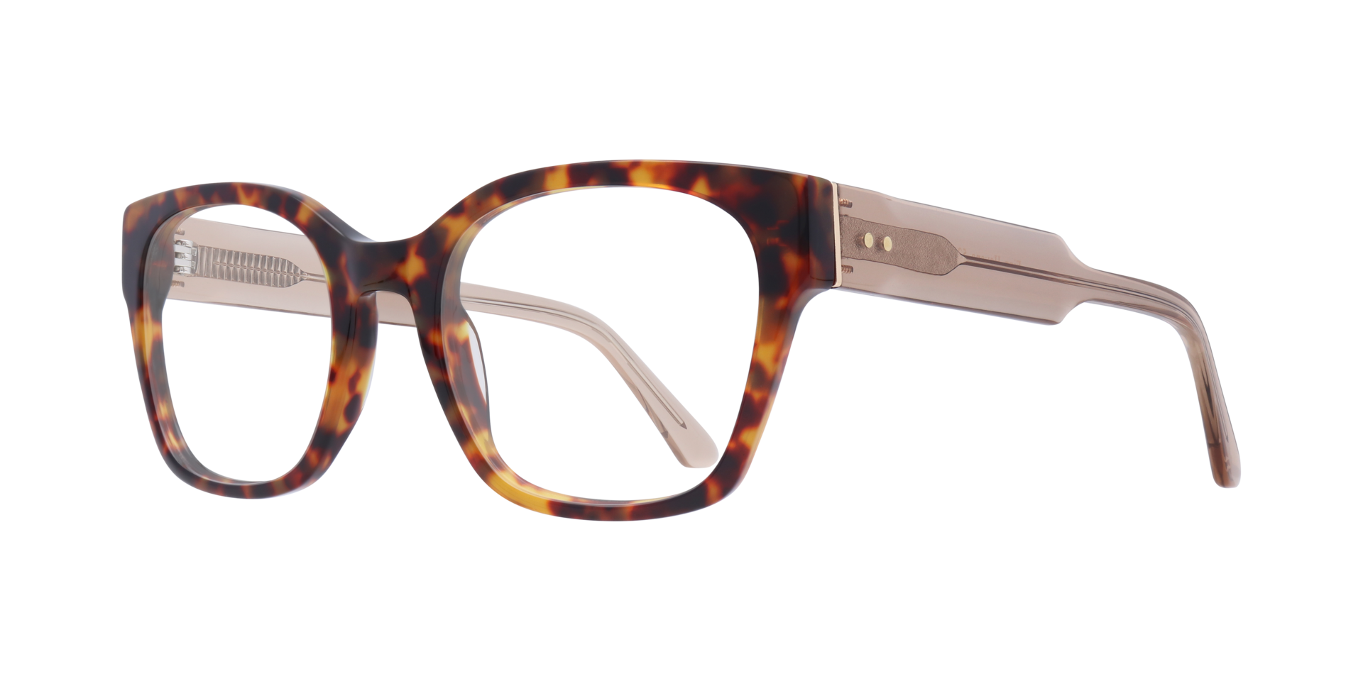 Finn Havana AcetateEyeglass Frames for Glasses Direct, Angle View