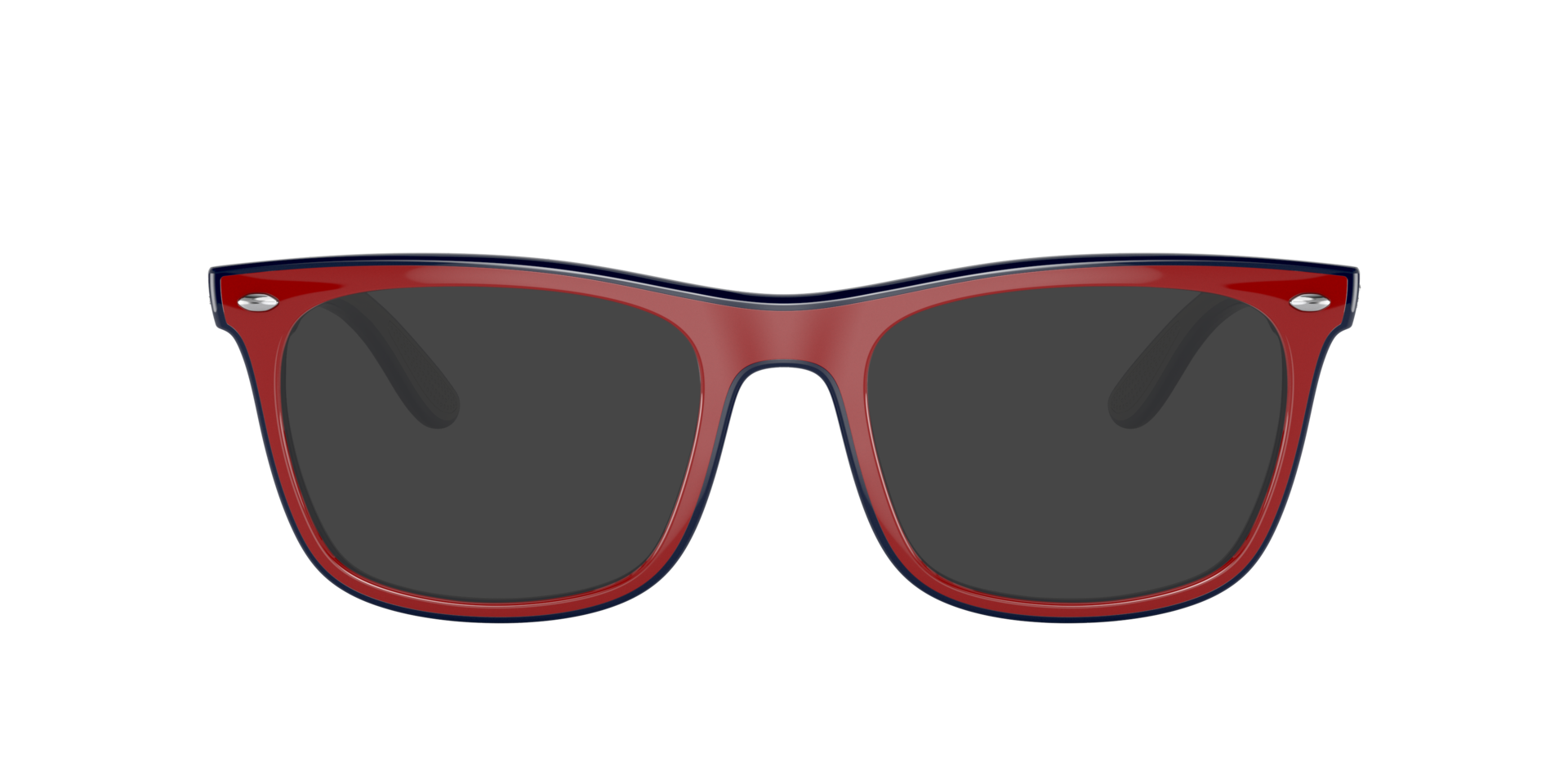 RB7209 Red Blue Grey PlasticEyeglass Frames for Glasses Direct, with Tinted Lenses