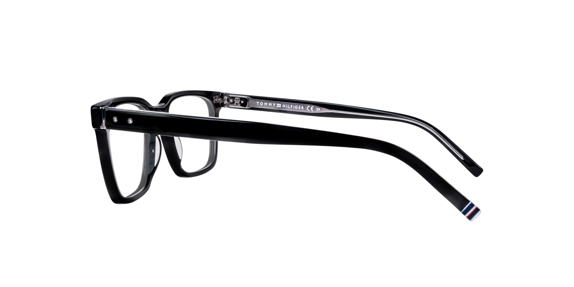 TH 1982 Black AcetateEyeglass Frames for Glasses Direct, Side View
