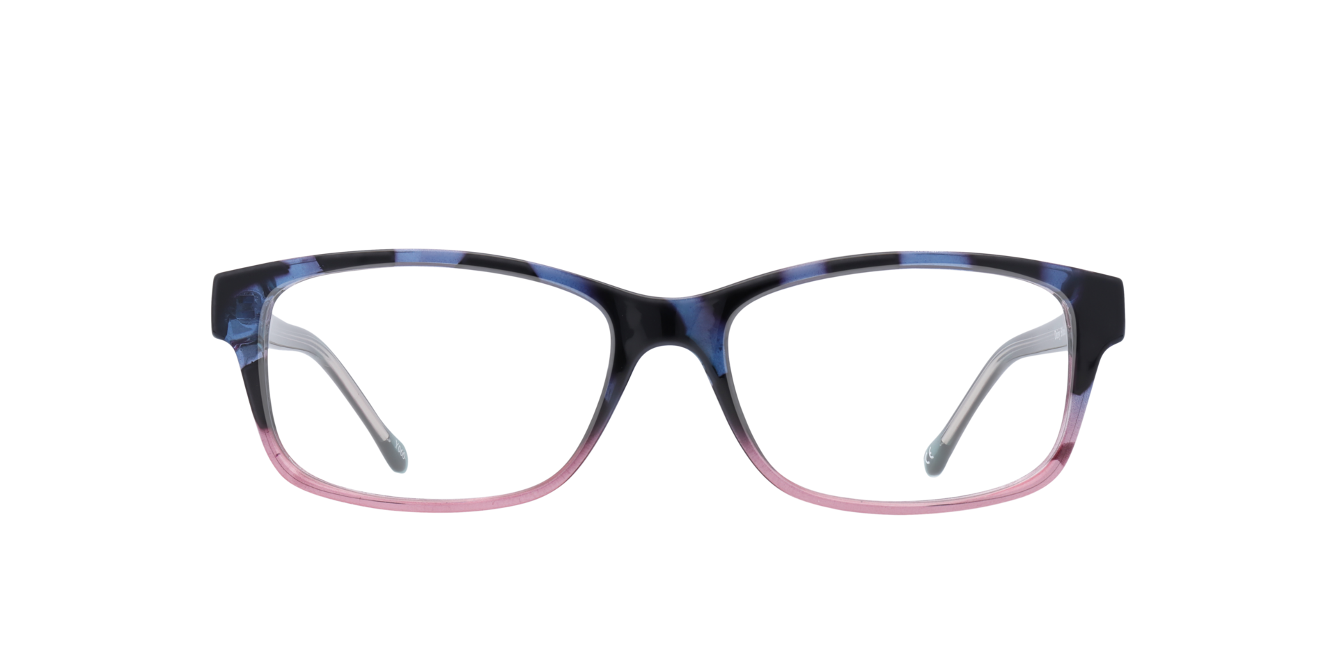 Daisy Blue & Pink PlasticEyeglass Frames for Glasses Direct, Front View