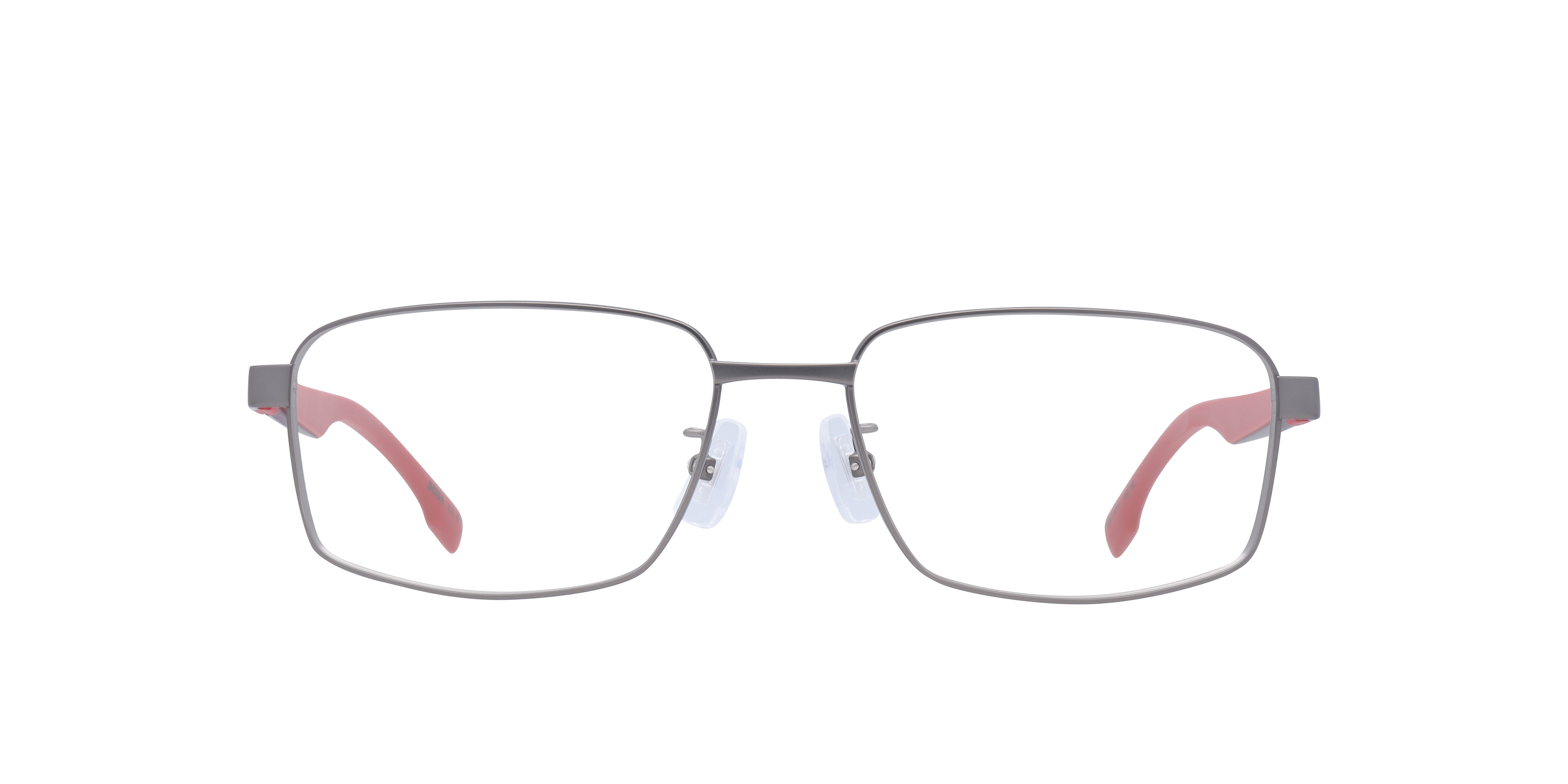 BOSS 1470/F Red Silver MetalEyeglass Frames for Glasses Direct, Front View