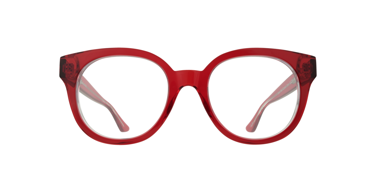 Red/Crystal Clear cat-eye Acetate eyeglasses Online - Full Rim - Jessie