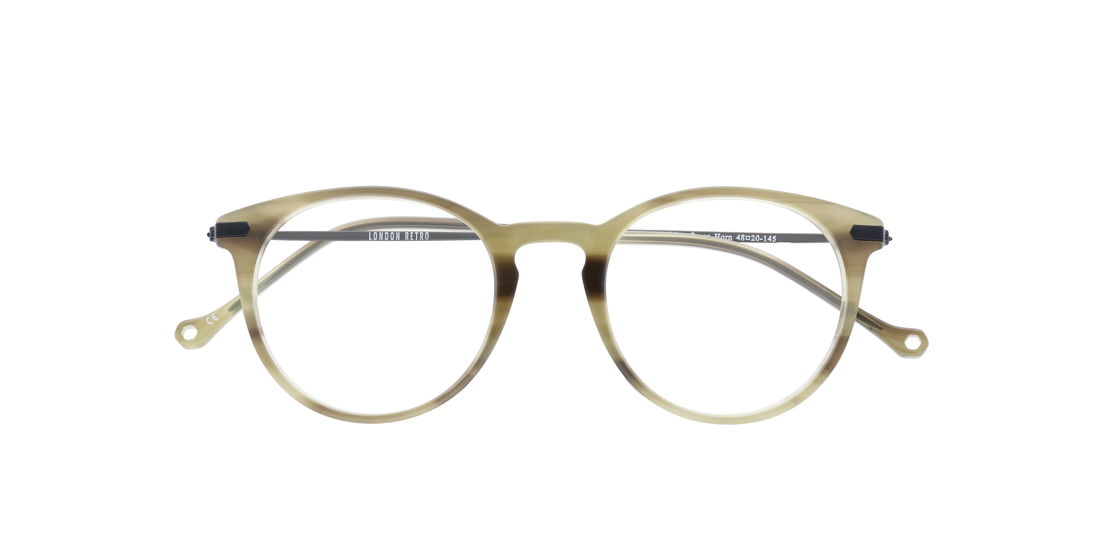 Albion Green Horn AcetateEyeglass Frames for Glasses Direct, Closed View