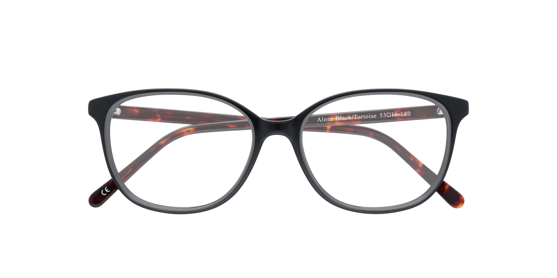 Alora Black & Tortoise AcetateEyeglass Frames for Glasses Direct, Closed View