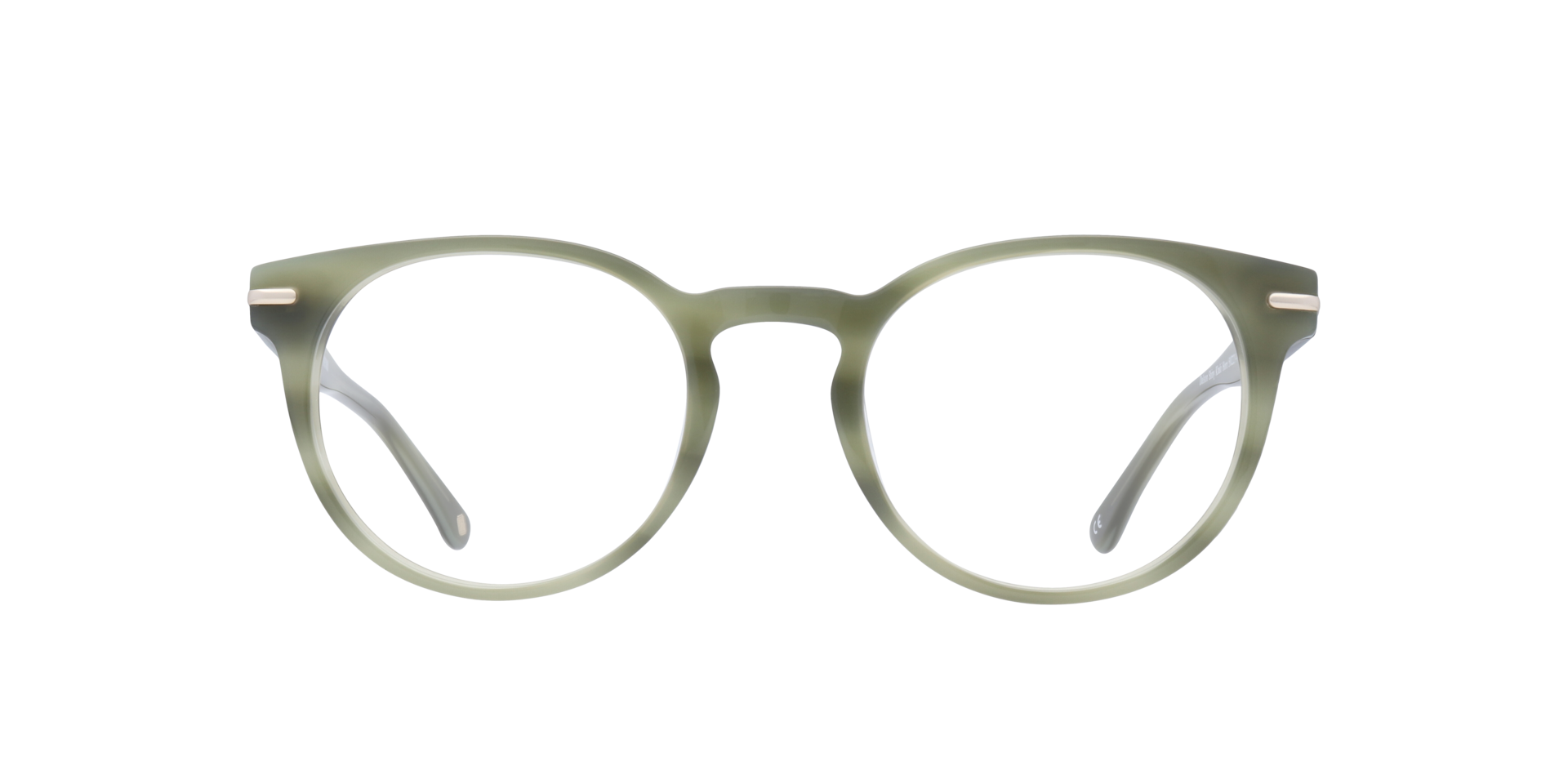 Dalston Shiny Khaki Horn AcetateSunglass Frames for Glasses Direct, Front View