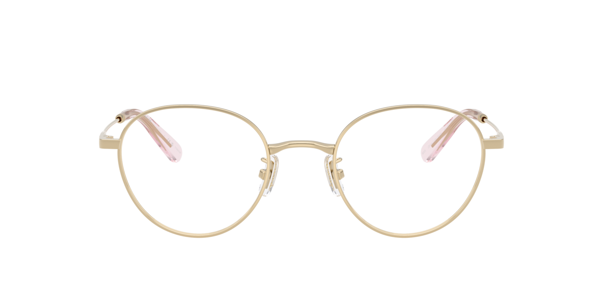 Shiny Light Gold round Titanium eyeglasses Online - Full Rim - HC5213TD