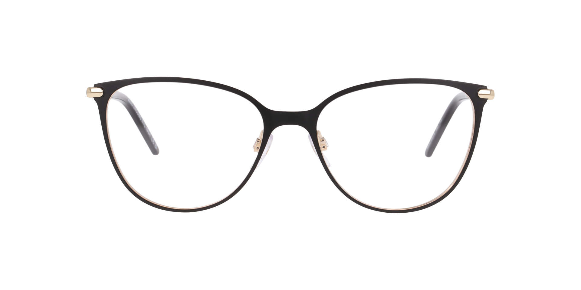 MARC 869/G Gold Black MetalEyeglass Frames for Glasses Direct, Front View