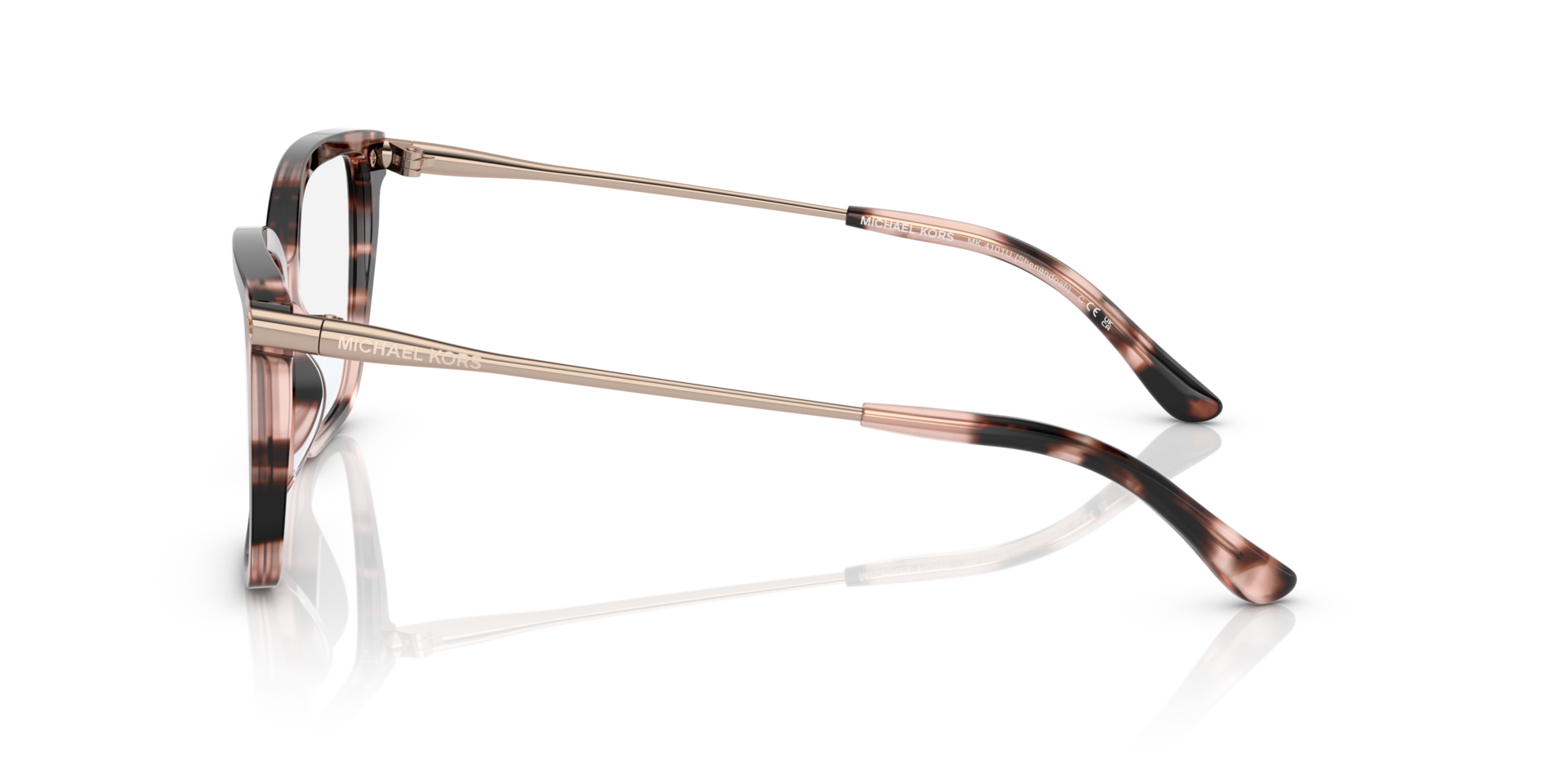 MK4101U Pink Tortoise AcetateEyeglass Frames for Glasses Direct, Side View