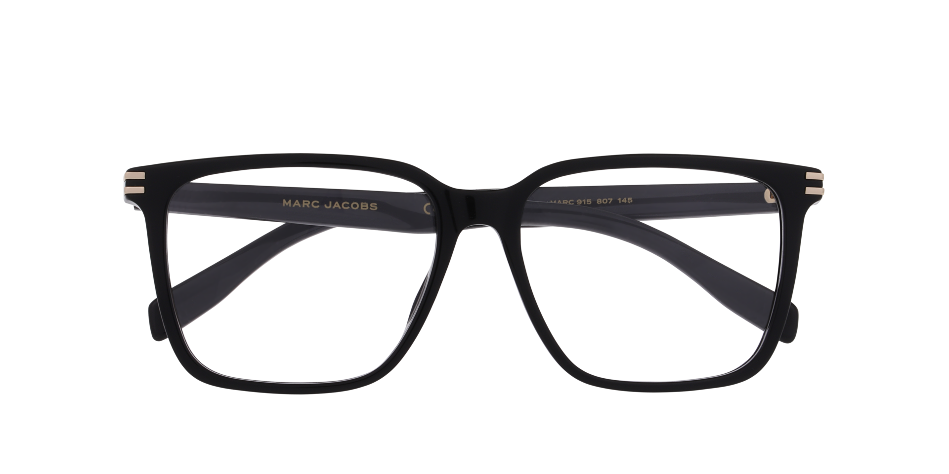 Marc 915 Black AcetateEyeglass Frames for Glasses Direct, Closed View