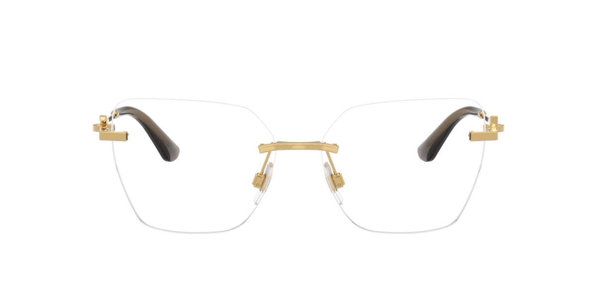 Dolce&Gabbana Women's Gold Cat-Eye Metal Eyeglasses Online - Rimless - Dg1363